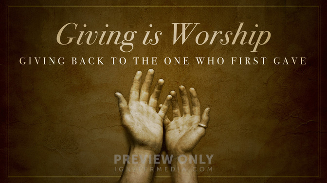 giving is worship