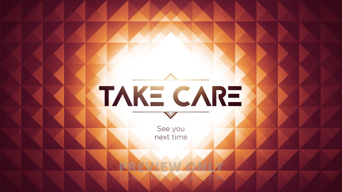 glowing pyramids - take care