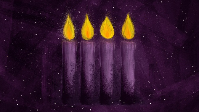 jeweled brush advent - candle 4