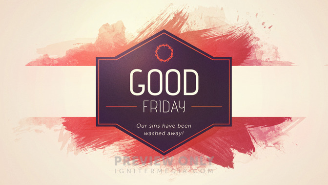 easter watercolor - good friday