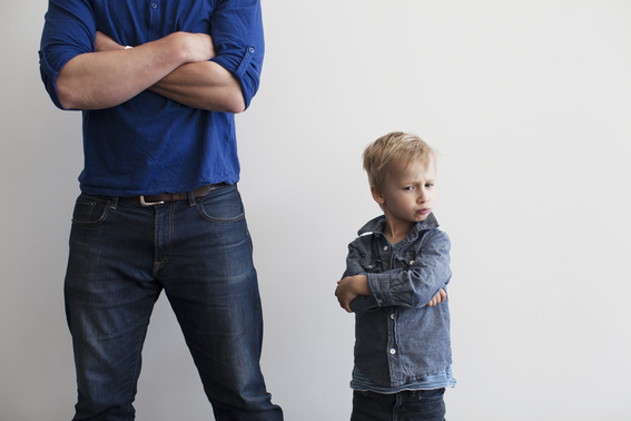 Angry Kid After Getting Into Trouble And Being Disciplined.