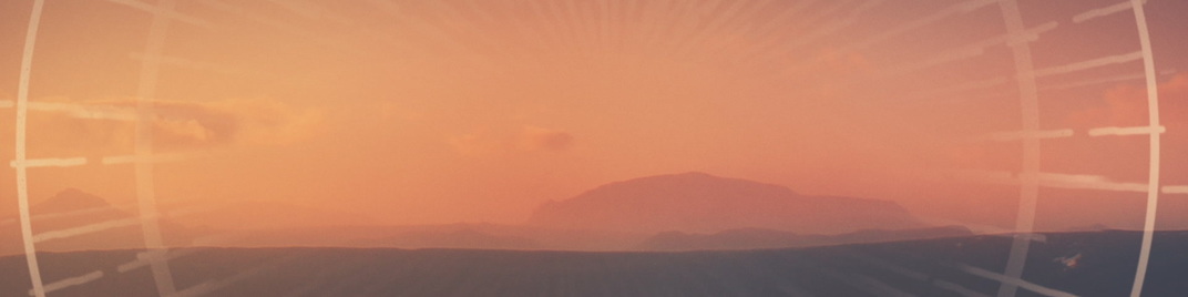 mountain rays - sunset