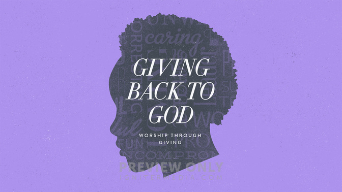 silhouettes - giving back to god