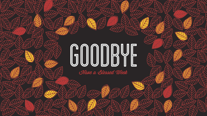 fall leaves - goodbye