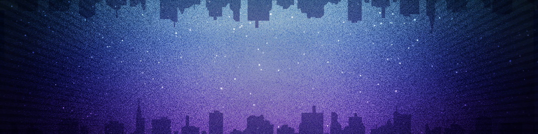 purple snow - city