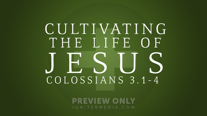cultivating the life of jesus