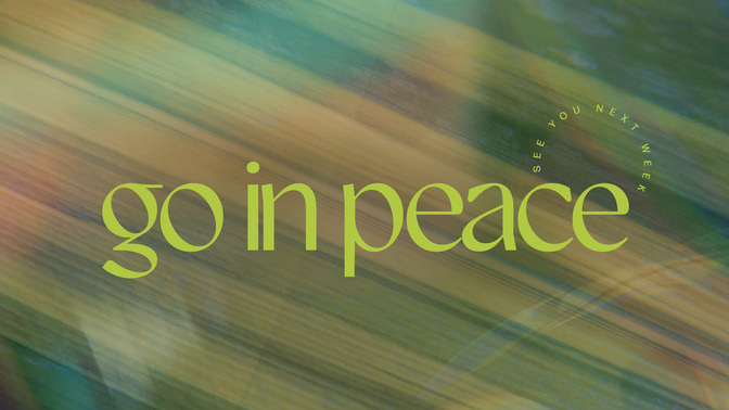 easter arches - go in peace