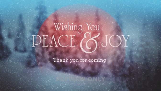 snowy blue - wishing you peace & joy