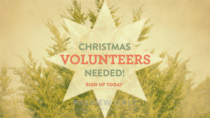 christmas volunteers needed
