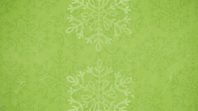 snowflakes - green