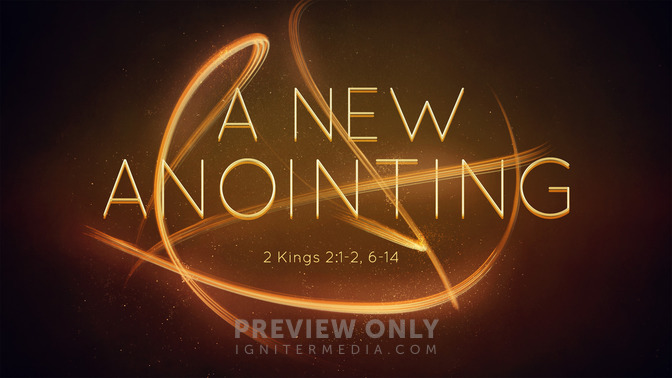 a new anointing