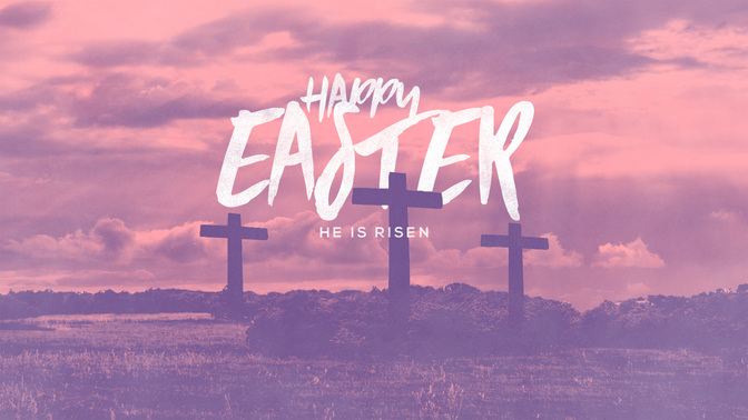 pastel scenes - happy easter