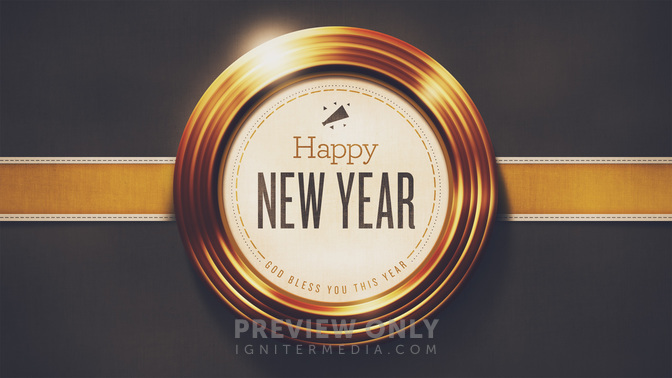 golden rings - happy new year