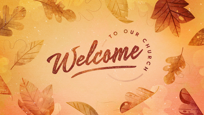 stamped leaves - welcome