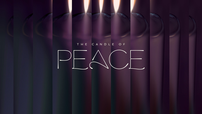gradient glass - the candle of peace
