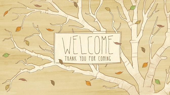fall sketch - welcome