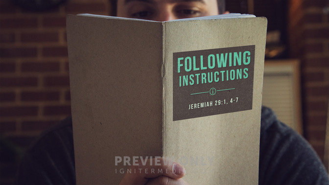 following instructions