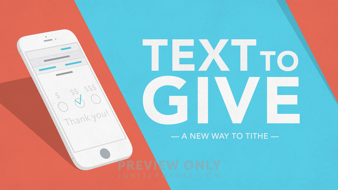 text to give