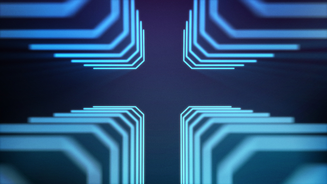 radiant cross - blue