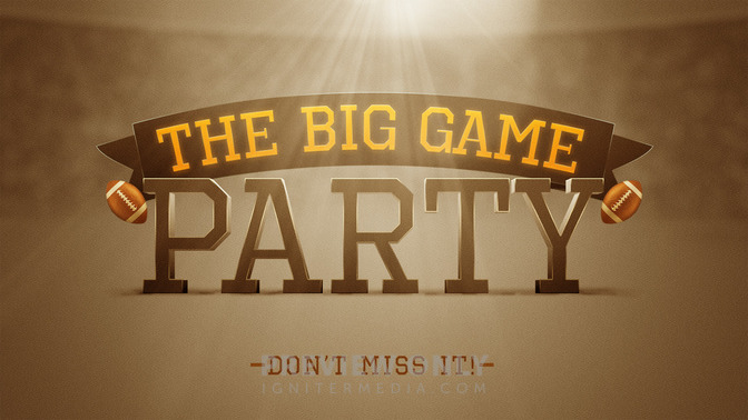 the big game party