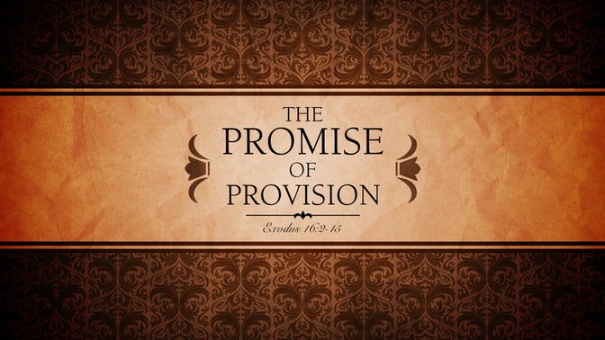 the promise of provision