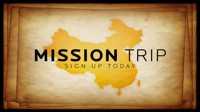mission trip - china