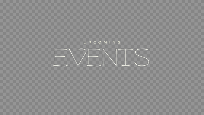 gradient glass - upcoming events