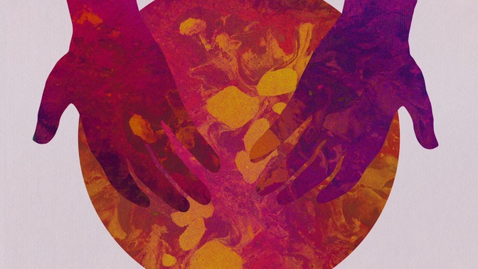 easter paint - open hands