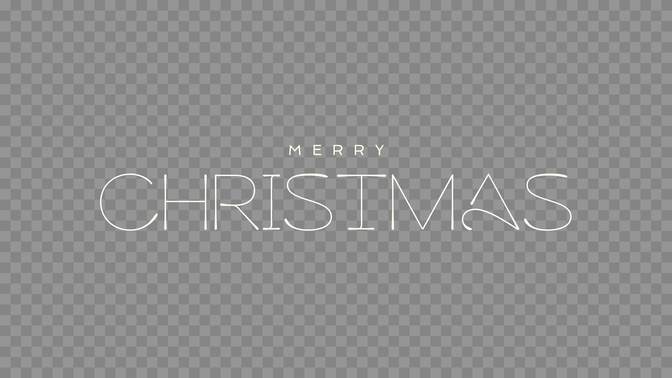 gradient glass - merry christmas