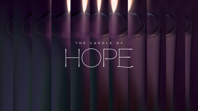 gradient glass - the candle of hope