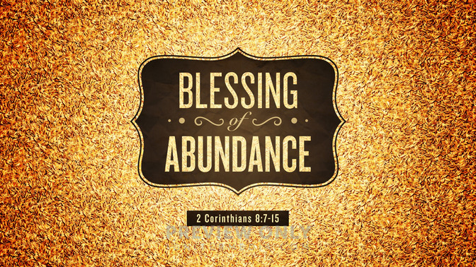 blessing of abundance