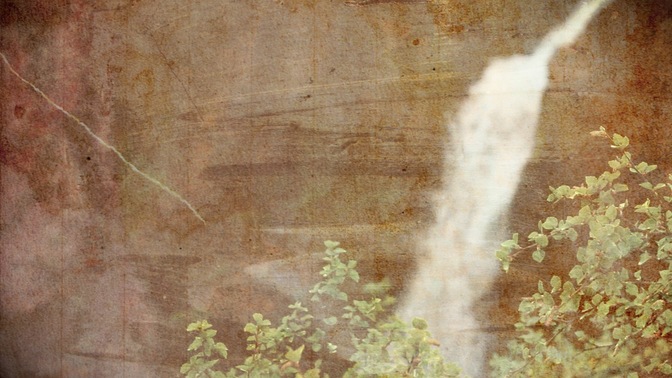tall waterfall grunge
