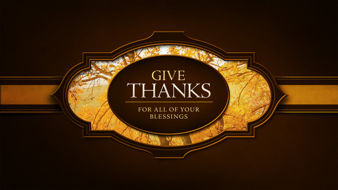 fall frame - give thanks