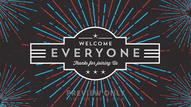 summer celebration - welcome everyone