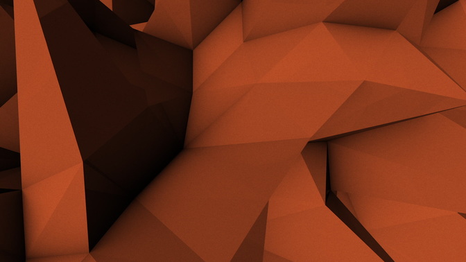 low poly - orange