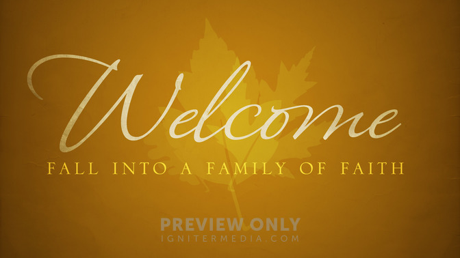 orange leaves - welcome