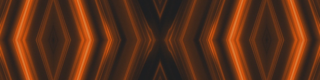 converging lights - orange