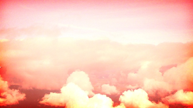 orange clouds wide