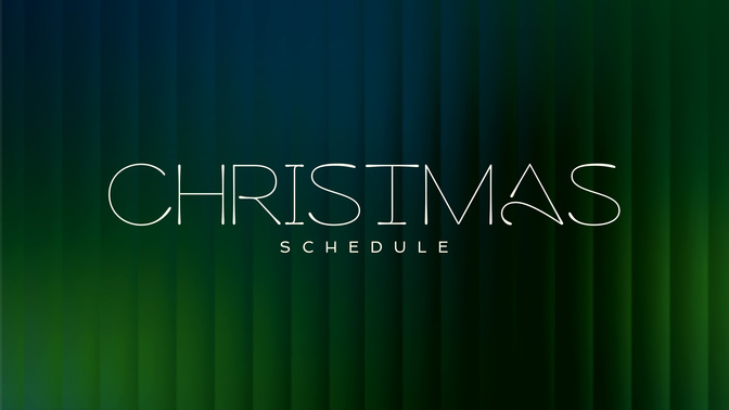 gradient glass - christmas schedule