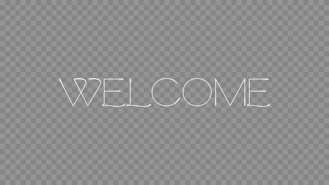 gradient glass - welcome