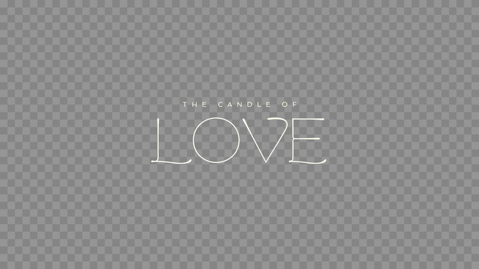 gradient glass - the candle of love