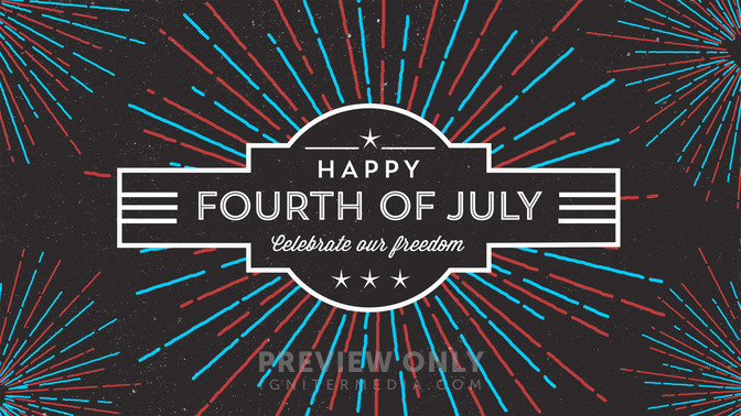 summer celebration - happy fourth of july