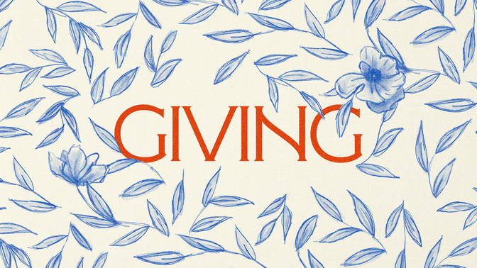 floral sketch - giving