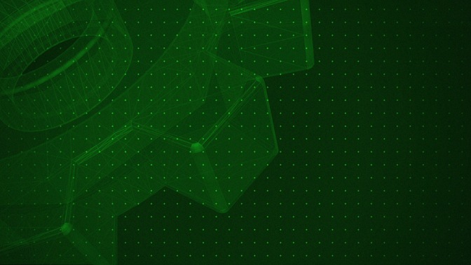retro wireframe vbs - green