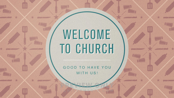 fathers day pattern - welcome to church