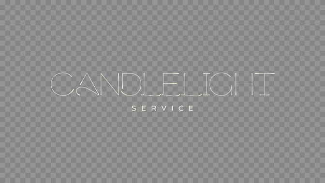gradient glass - candlelight service