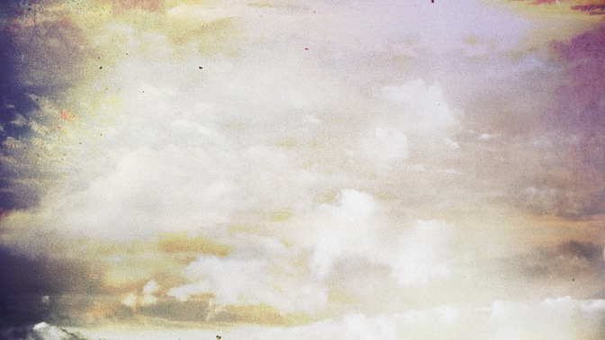 yellow purple clouds