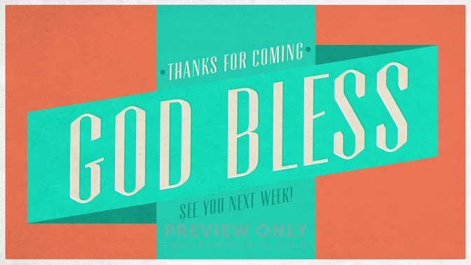 illustrated banner - god bless