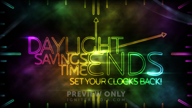 daylight savings time ends