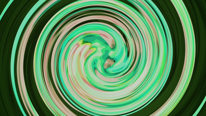 color swirl - green